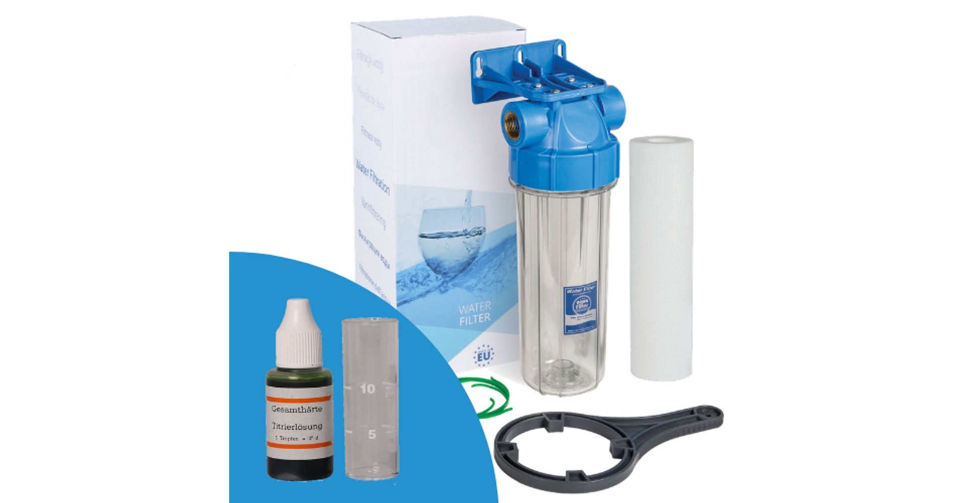 Aquafilter 10 Col Szurohaz Keszlet Okt 1 Vizkemenyseg Mero 1 Col