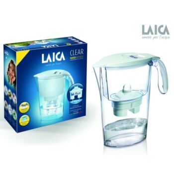 LAICA Clear Line fehér vízszűrő kancsó 1 db bi-flux univerzális szűrőbetéttel