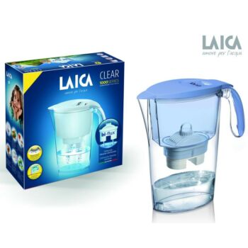 LAICA Clear Line kék vízszűrő kancsó 1 db bi-flux univerzális szűrőbetéttel
