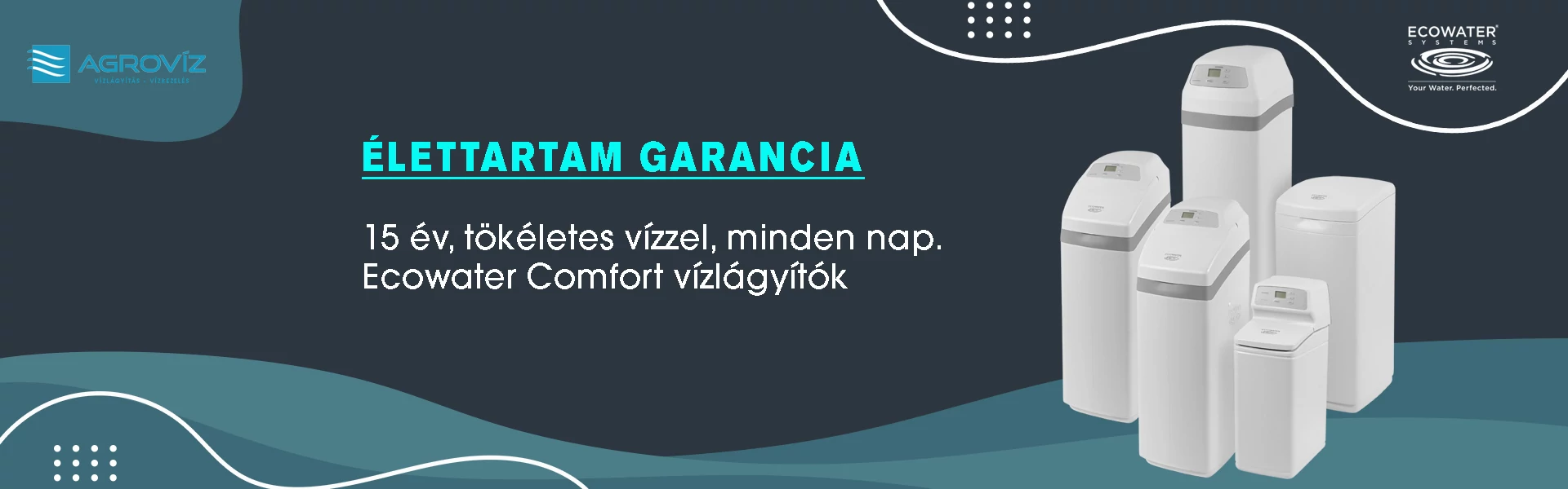 Ecowater Comfort vízlágyítók