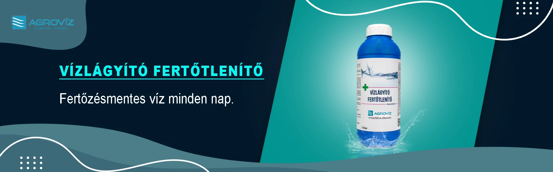 Vízlágyító fertőtlenítő koncentrátum